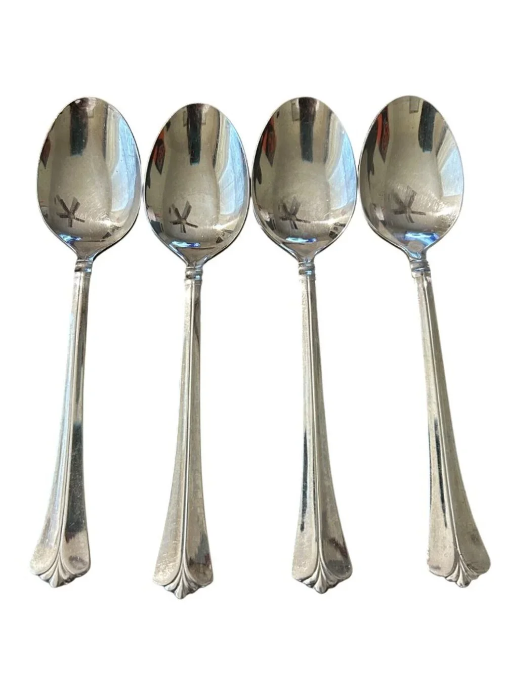 Pfaltzgraff Ellington Stainless Steel Glossy Fan Tip Tablespoons Set Of 4
